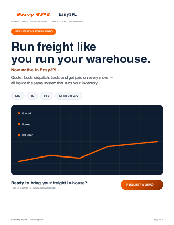First page of Freight forwarding